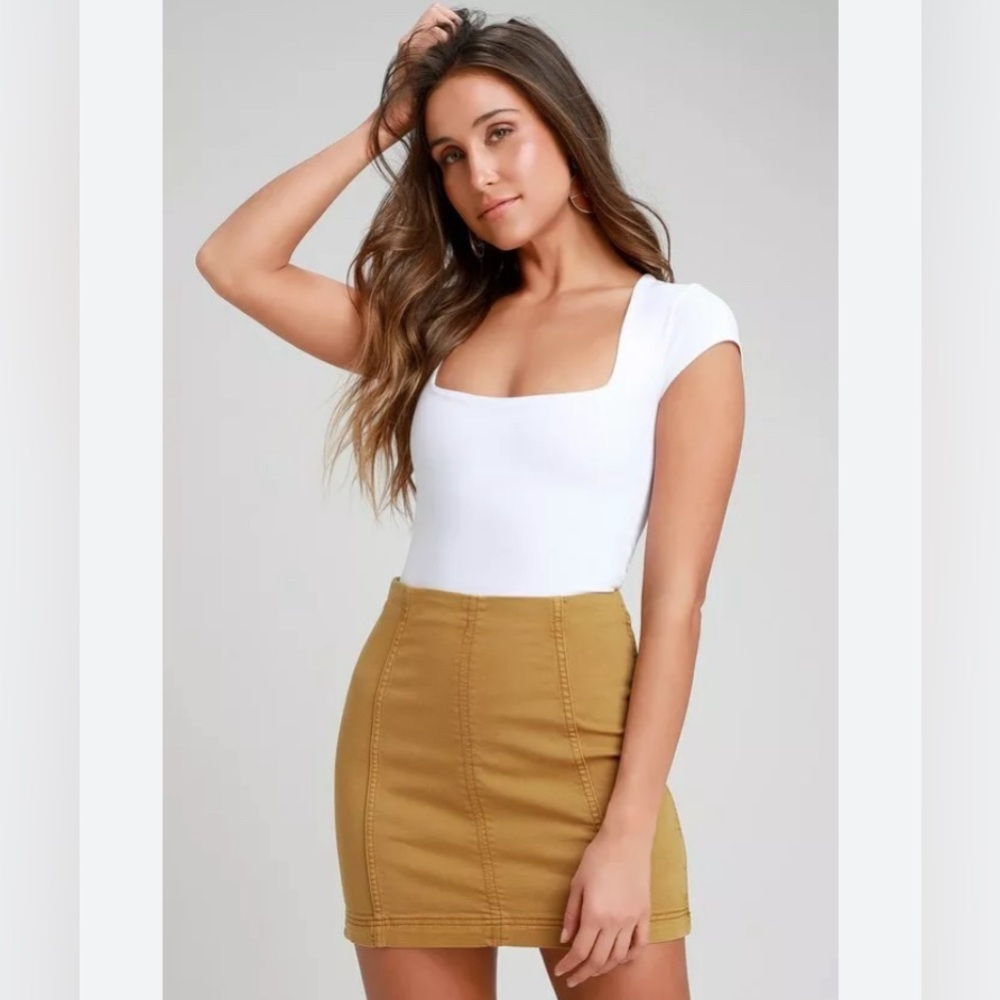 Free People Modern Femme Mini Skirt